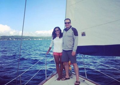 couple on sailboat